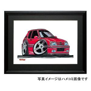 イラスト プジョー２０５ＧＴＩ（赤）｜motorparade