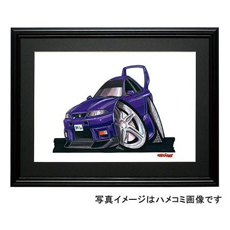 イラスト SKYLINE R33GT-R（英国仕様・紫）