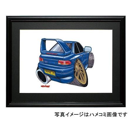 イラスト GCインプレッサ（22B STi・後ろ）