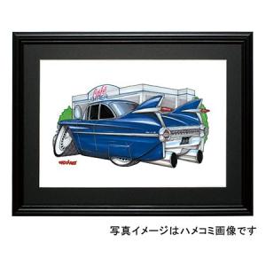 イラスト キャデラック・エルドラド(ピンク） : MotorParade - 通販