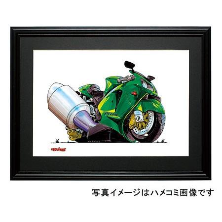 イラスト カワサキNinja ZX-12R（緑）