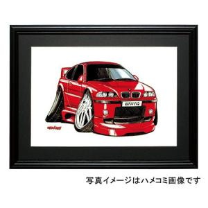 イラスト ＢＭＷ　E46 M3（赤・前）｜motorparade