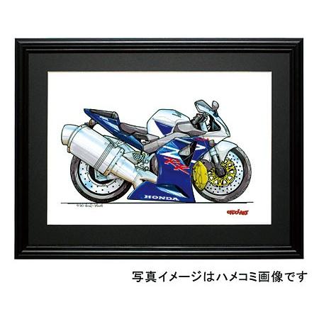 イラスト CBR954RR FireBlade（青/白）