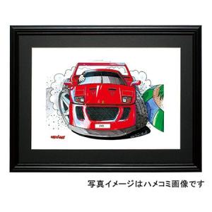 イラスト フェラーリＦ４０（前）｜motorparade