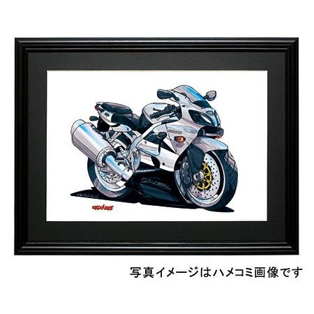イラスト カワサキNinja ZX-6R（銀）