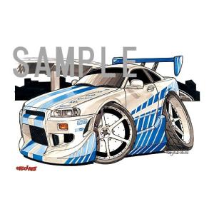 イラスト R34 GT-R ワイルドスピードX2の詳細画像1