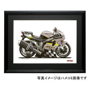 イラスト カワサキNinja ZX-７R（銀）｜motorparade