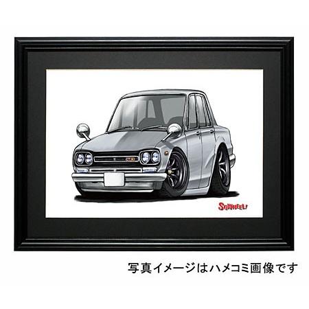 イラスト ハコスカＧＴ−Ｒ（4Dr・銀）