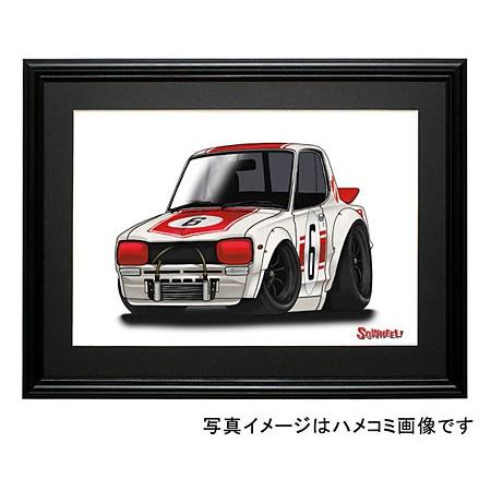 イラスト ハコスカGT-R（赤・No.6）