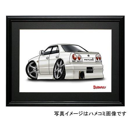 イラスト R34スカイライン（4Dr・白）