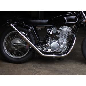 MOTOR ROCK SR400/500 オールドスタイル手曲げマフラー ベアメタル