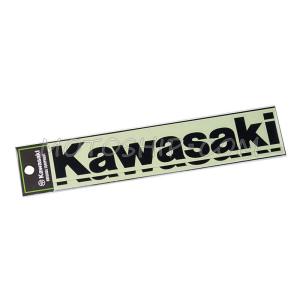 カワサキ純正/2022秋冬 ロゴカッティング・ステッカーL(ブラック/20×3.2cm)＿Kawasaki｜motoship-genuine