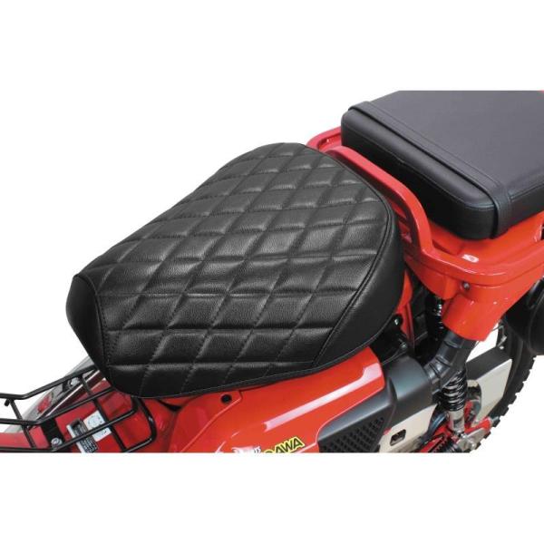 ハンターカブ125/CT125(JA55)用 クッションシートカバー(ダイヤステッチ/ブラック)｜タ...
