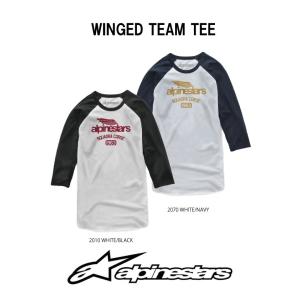 alpinestars / アルパインスターズ 7分袖 Tシャツ WINGED TEAM TEE｜motostars