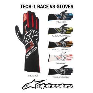 アルパインスターズ レーシンググローブ 2023年 モデル FIA8856-2018公認モデル 4輪用 alpinestars TECH-1 RACE V3 GLOVES