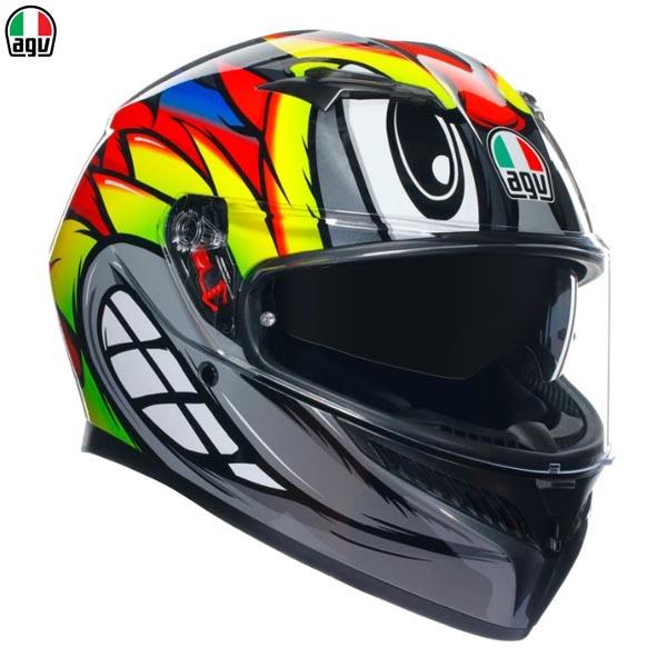 AGV K3 JIST Asian Fit - BIRDY 2.0 GREY/YELLOW/RED ...