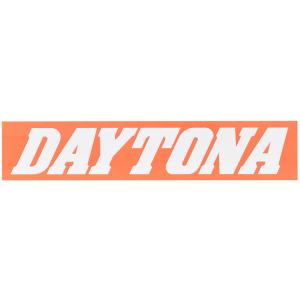 デイトナ 21256 バイク ステッカー ブランドロゴ DAYTONA 角型 250×50mm オレンジ/白文字｜motostyle