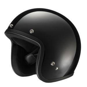 RIDEZ LX METALLIC BLACK バイク用 オープンフェイスヘルメット メタリックブラック