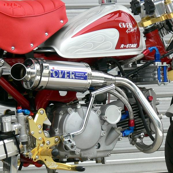 OVER Racing 13-01-38 MONKEY アップマフラー ステンチタン
