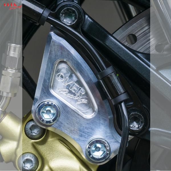 OVER Racing 83-351-11 フロントキャリパーサポート ブレンボ4P用 シルバー Y...