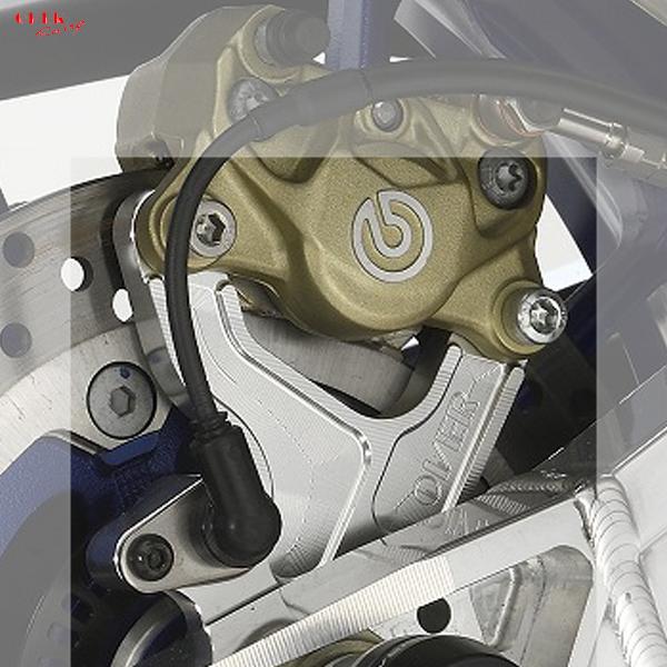 OVER Racing 83-451-21 リア キャリパーサポート ブレンボ2P(カニ)用 シルバ...