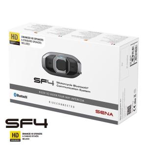 SENA SF4-02 HDパック 小グループ向けBluetoothヘッドセット SF4（1台セット/国内正規代理店品） 0411196｜motostyle