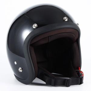72JAM JET HELMET 72JAM Helmet JCP-46 FLAMES T-2 ブラックメッキ