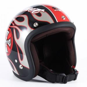 セール品　72JAM　JJ-22　ジェットヘルメット　マッドレッド　フリーサイズ 72JAM JET HELMET JJ-22 STEALTH（レッド） ガラスフレーク