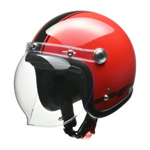 リード工業 x 山城 BC-10 バイク用 ジェット ヘルメット BARTON RED フリー｜motostyle