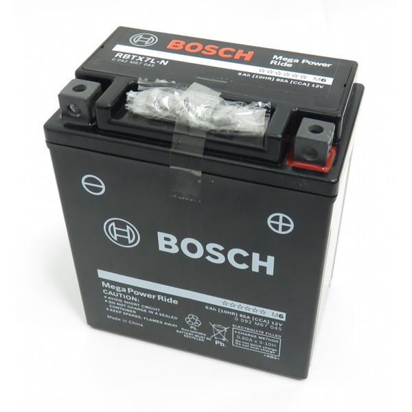 ボッシュ(BOSCH）RBTX7L-N バイク用バッテリー メガパワーライド 液入り
