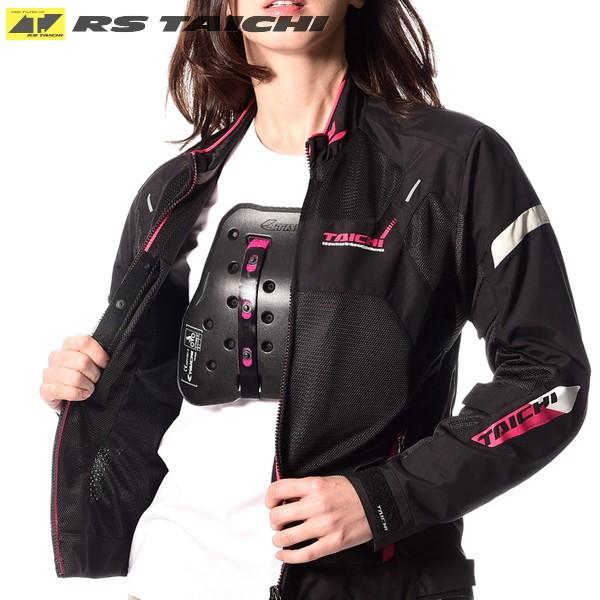 RSタイチ TRV063 TECCELL レディース チェスト プロテクター（ボタンタイプ） BLA...