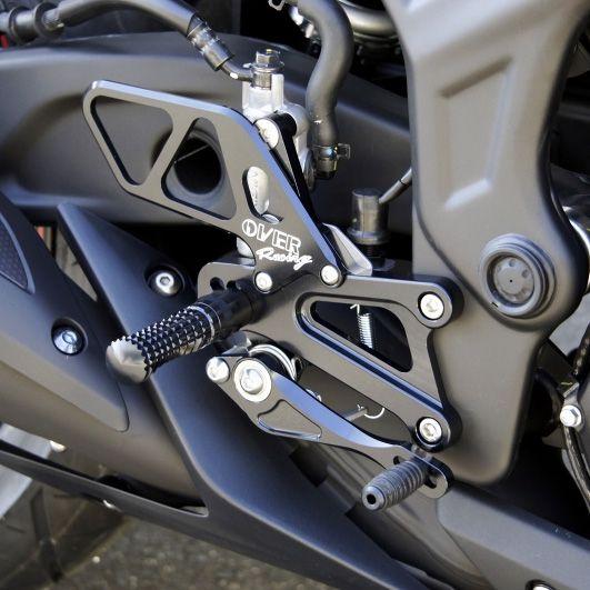 OVER Racing オーバーレーシング YZF-R25 4ポジション バックステップ（シルバー）...