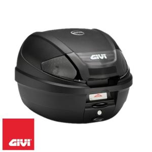 GIVI 91507 E300 TECHシリーズ テールボックス（トップケース） 30L 未塗装ブラック/スモークレンズ 汎用ベース付属｜motostyle