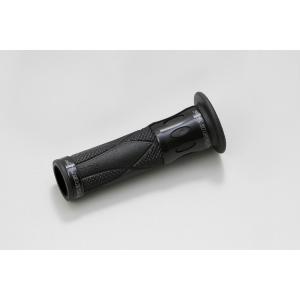 PRO-GRIP スーパーバイクグリップ #728 ブラック/ブラック （エンド貫通／STDラバー／122mm） 98091｜motostyle