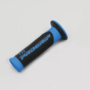 PRO-GRIP スーパーバイクグリップ #732 ブラック/ブルー （エンド貫通／耐震GEL／125mm） 98096｜motostyle