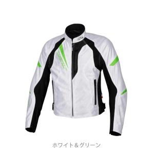 エルフ（elf） EJ-S113 スフィーダ ジャケット White/Green 春夏モデル｜motostyle