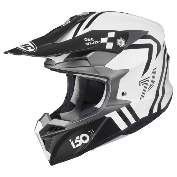 HJC HJH249 i50 HEX (ヘックス) オフロードヘルメット WHITE/BLACK(M...