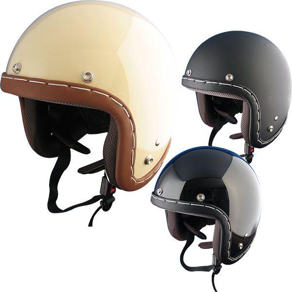 TNK工業 JS-65GX ジェットヘルメット 大きめサイズ ステッチ