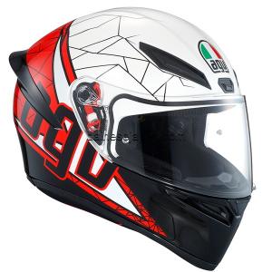AGV K1 016-SHIFT BLACK/WHITE/RED フルフェイスヘルメット 028192IY016