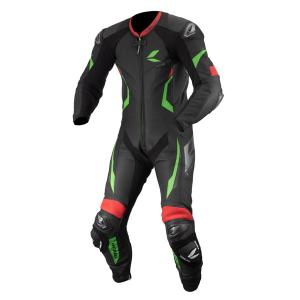 RSタイチ NXL307 GP-WRX R307 RACING SUIT レーシングスーツ BLACK/GREEN｜motostyle