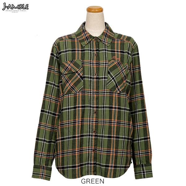 J-AMBLE ROJ1000 プロテクションフランネルシャツ RossoStyleLab(レディー...