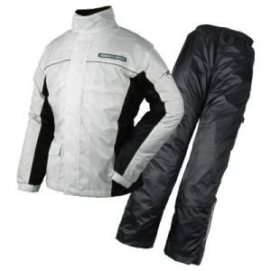 ラフ＆ロード RR7806 デュアルテックス BIB レインスーツ（プラチナシルバー）