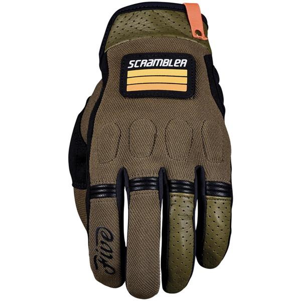 FIVE（ファイブ） SCRAMBLER スクランブラー ライディング グローブ (KHAKI BL...