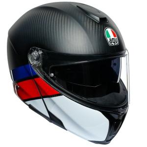 AGV SPORTMODULAR LAYER （CARBON/RED/BLUE） スポーツモジュラー レイヤー カーボン システムヘルメット｜motostyle