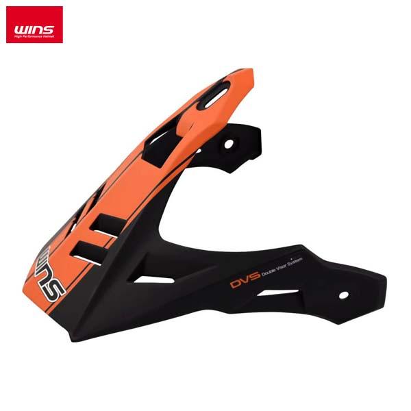 WINS（ウインズ）X-ROAD 3 バイザー M51 ブラック/オレンジ グラフィック