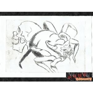 版画 牛鬼 版画のみ | ご当地妖怪雑貨屋鶴屋もののけ堂 オリジナル | 銅版画 牛鬼 妖怪