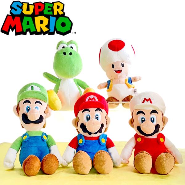 ぬいぐるみ スーパーマリオ マリオ ルイージ ヨッシー キノピオ ファイアマリオ オールスターコレク...