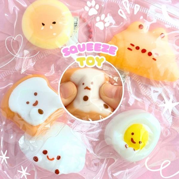 プチ食顔スクイーズ スクイーズ おもちゃ プチ食顔 ぷにぷに 食べ物 アニマル かわいい ミニ フー...