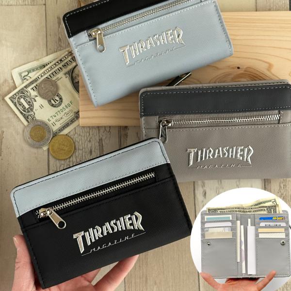 THRASHER スラッシャー 財布 シンプル 中学生 高校生 男の子 ギフト 誕生日 プレゼント ...