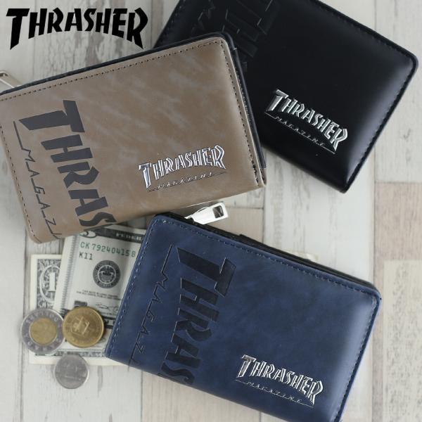 THRASHER スラッシャー 財布 シンプル 中学生 高校生 小学生 男の子 男子 高学年 誕生日...